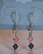 Deep Purple & Pink Swarovski Crystal Earrings