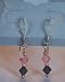 Deep Purple & Pink Swarovski Crystal Earrings