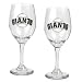 San Francisco Giants 2pc Wine Glass Set - Primary Logo MLB Baseball