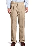Dockers Men's Comfort Khaki D4 Relaxed Fit Pleated Pant, Khaki, 30x32