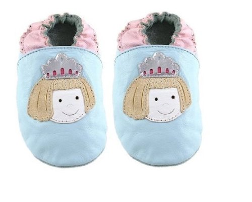 Soft Sole Shoes MINISTAR Princess Blue Pink 0-6m 
