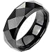 Spikes Tungsten Carbide Black ip Drop Down Edge Ring