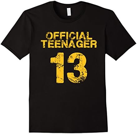 Men's Official Teenager 13 Yrs Years Old T-Shirt Large Black