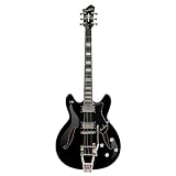 Hagstrom Tremar Viking Deluxe Electric Guitar (Black Gloss)