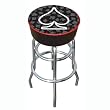 Four Aces Spade Logo Padded Bar Stool