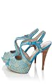 Colorful Raffia Platform Sandal