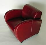 2 PCS set Criscione Red Bi-Cast Leather Club Chairs