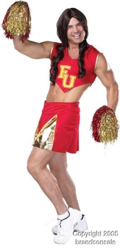 Adult Men's Drag Queen Cheerleader Costume (Size:44-46)  