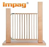 Treppenschutzgitter Türschutzgitter 70 - 108 cm, schwenkbar wie eine Tür - Immer in Laufrichtung zu öffnen