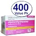 Diphenhydramine HCl 25 Mg Allergy Medicine and Antihistamine Compare to Active Ingredient of Benadryl® Allergy Generic - 400 Tablets