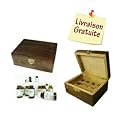 Coffret Bois + 12 Huiles Essentielles HEBBD 10ml : ID�E CADEAU F�TE DES M�RES !