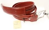 Brown Zipped Italian Soft Hide Leather Belt - by kenneth Brownne