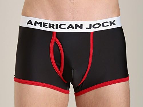 American Jock Padded Pouch Trunk Black