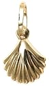 14k Yellow Gold Sea Shell Charm