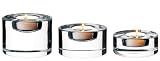 Orrefors Puck Votives, Set of 3