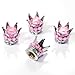 smallAutoParts 4 Chrome Crown Light Pink Bling Diamond Tire/Wheel Stem Valve Caps Set car Truck