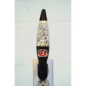 Pack of 3 NFL Cincinnati Bengals Football Lava Lamp Night Lights