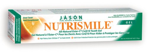 Jason NutriSmile Plus CoQ10 Fluoride Gel Toothpaste, Orange, Cinnamon & Mint, 6-Ounce... by Jason Natural Cosmetics