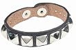 Genuine Leather Studded Pyramid Fashion Bracelet
