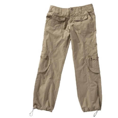 Vacuum Cargohose Frauen, ecru