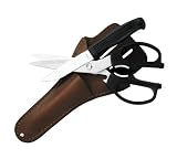 Kershaw Trout/Bird Knife and Shears Set with Leather Sheath