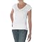 Juniors Mossimo® Red: Short-Sleeve V-Neck Tee- White