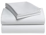 Pike Street 800-Thread-Count Sateen King Sheet Set, White
