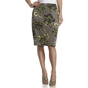 Mac & Jac Women's Rose Print Skirt