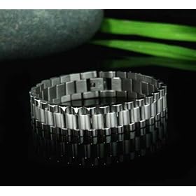 CLASSY JUBILEE SOLID STAINLESS STEEL BRACELET FOR MEN .61 x 8.25