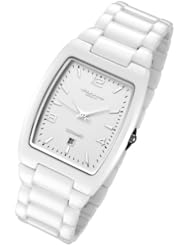 Cirros Luxury Unisex White Ceramic Watch with Date Model 2296GW-MD