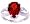 14K White Gold Open-Sided Pear Gemstone and Diamond Ring-Garnet, size5