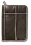 Distressed Leather-Look Brown Book Cover with Stitching Accent, Large