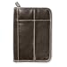 Distressed Leather-Look Brown Book Cover with Stitching Accent, Large