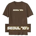 T-Shirt Brown " Capital 70 Retro Seoul " South Korea Capital