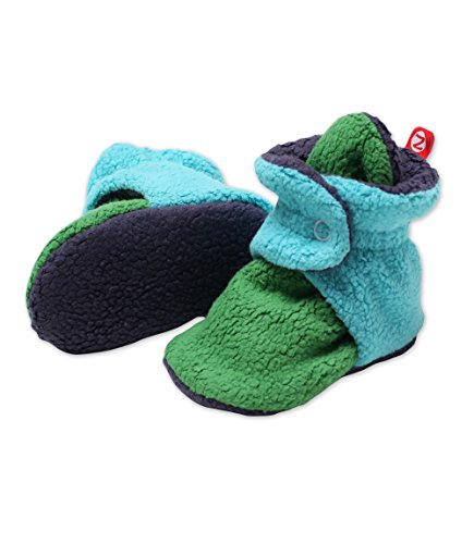 Zutano Newborn Unisex - Baby Fleece Bootie - Baby Fleece Bootie - APPLE/POOL/NAVY 12M