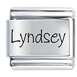 Name Lyndsey Laser Italian Charm