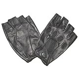 Men's Shorty Leather Driving Gloves (Fingerless)
