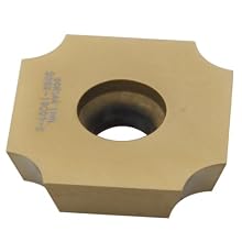 Dorian Tool SDGX Multilayer Coated Carbide Square Convex Milling Indexable Insert, 0.25" Nose Radius, 3/4" Insert, 3/16" Thick (Pack of 10)