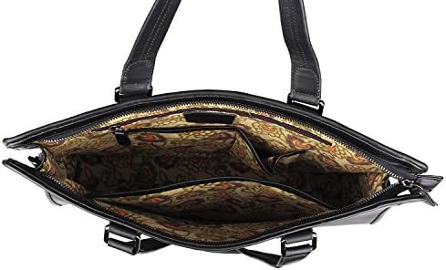 Augus Mens Leather Business Slim Shoulder Briefcase