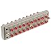 SMC KDM Series Polybutylene Terephthalate Rectangular Multi-Connector, 5/32" Tube OD, 20 Connecting Tubes