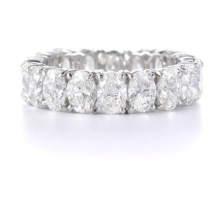Diamond Platinum Eternity Wedding Band Ring