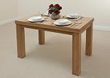 Contemporary Chunky 4ft x 2ft 6 Oak Dining Table