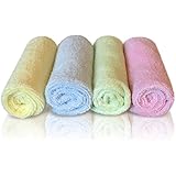 Bamboo Baby Washcloths 8 Pack 10x10 Inches-Soft & Absorbent-Shower Gift-Registry