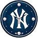 Sporting Goods : The New York Yankees Baseball Large 12 Inch Wall Clock