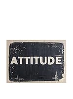 CM Creation Cuadro Madera Vintage 50X70 Negro