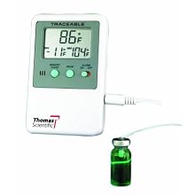 Thomas ABS Plastic Traceable Refrigerator and Freezer Thermometer, with Bottle Probe, -58 to 158 degree F
