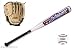 Komplett Baseball Set 3 Teile Baseball Schläger-Handschuh-Ball