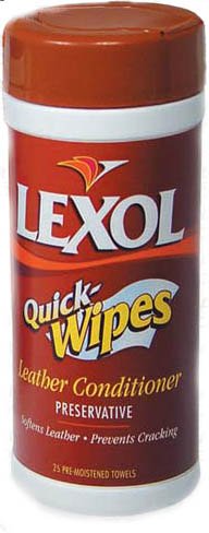 Lexol Leather Conditioner Quick Wipes, Canister of 25 Towelettes