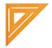 Swanson 12-Inch Speedlite Square (Structural Foam Plastic Orange)