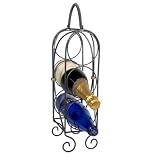 Trio Wrought Iron & Brass Wine Rack by Oenophilia
